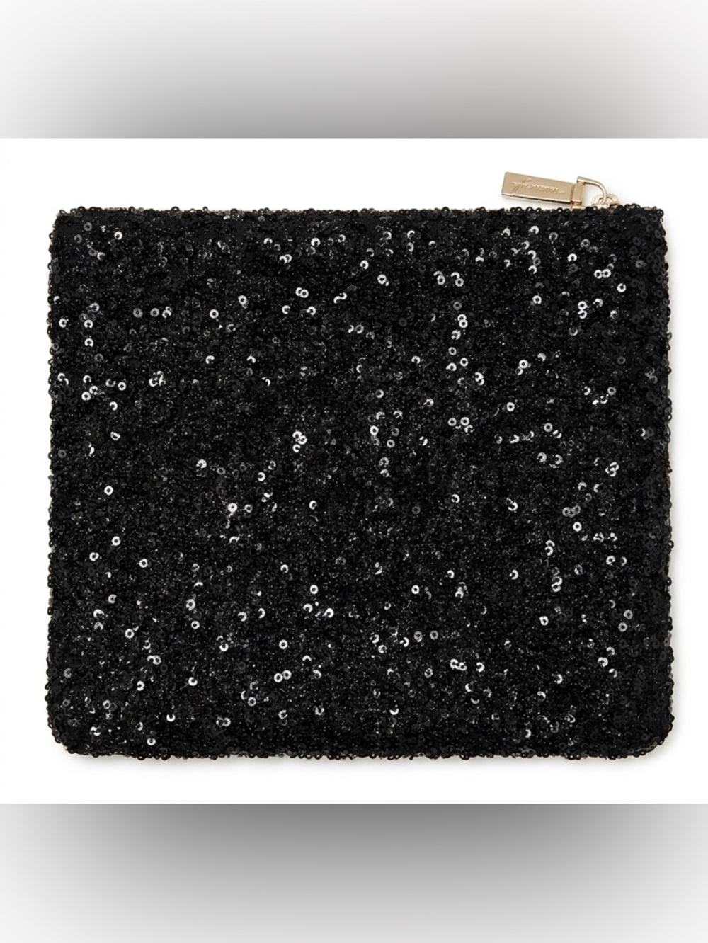 KESTREL Black Sequin Sparkling Make up bag NWOT
